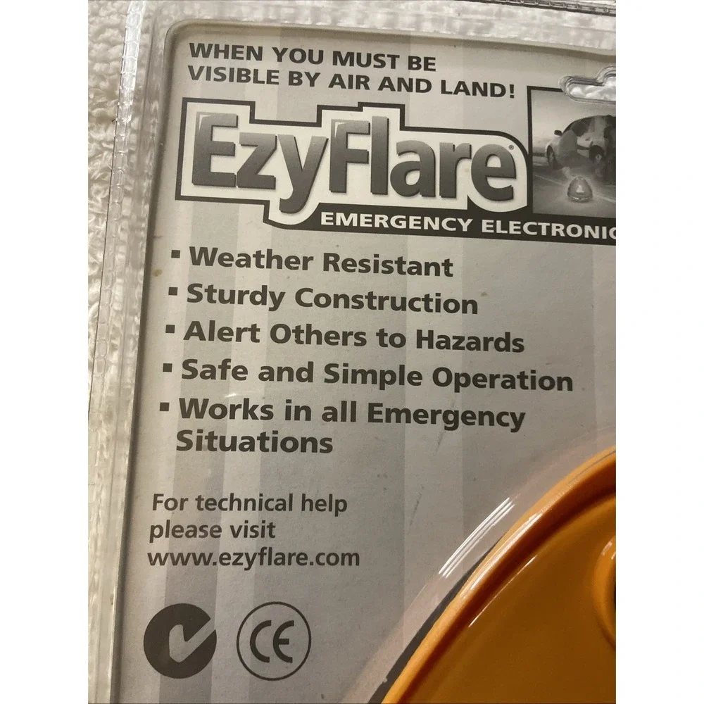 EzyFlare EZY Flare Emergency Roadside Electronic Flashing LED Warning Light NIP